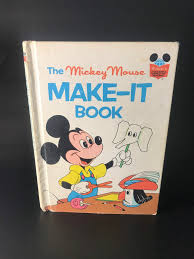 Mickey Mouse Make-it Book, 1974, Vintage, Children's Book ...