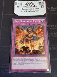 THE MONARCHS ERUPT - 1ST ED COMMON SR01-EN038 - YUGIOH A+ ...