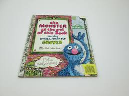 Little Golden Book Sesame Street The Monster At The End Of This Book 1971 "A" | eBay