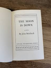 Vintage 1942 First Edition John Steinbeck the Moon Is Down Hardcover Book | Chairish