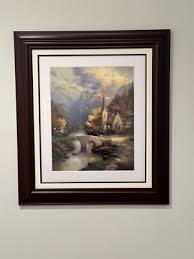Thomas Kinkade “The Mountain Chapel” From 1998, Signed ...