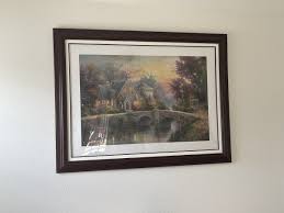 Thomas Kinkade Lamplight Manor 28x42 With Certificate If ...