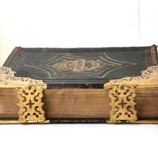 Antique Welsh Family Bible (1880s) Peter Williams ...