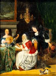 Sold at Auction: Gabriel Metsu, Antique 19C European oil ...