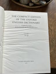 THE COMPACT EDITION OF THE OXFORD ENGLISH DICTIONARY ...