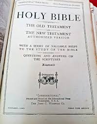 Antique THE HOLY BIBLE“International” Series, Authorized ...
