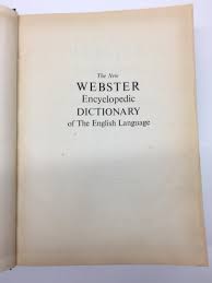New Webster Encyclopedic Dictionary English Language 1952 ...