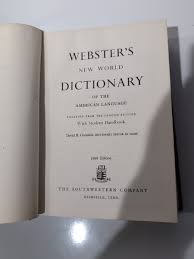 1969 Webster's New World Dictionary American Language ...