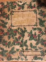 Antique 1872 Book Print Etching~Cotter's Saturday Night~"Wee Things Greet Dad" | eBay