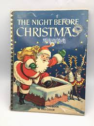 Vintage The Night Before Christmas 10518 A Big Golden Book ...
