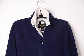Mountain Hardwear Jacket Womens Medium Blue Monkey Fleece Deep Pile Full Zip | eBay