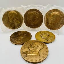LOT 298: Collection of Six (6) Bronze Medals/Tokens - Dwight ...