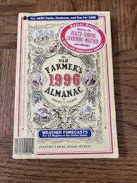 The Old 1996 Farmers Almanac Paperback Book | eBay