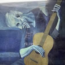 PABLO PICASSO (1881-1973) Art Institute Of Chicago "Old Guitarist" Poster 26x40 | eBay