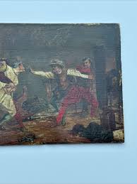 ANTIQUE PAINTING AFTER JEAN MEISSONIER THE ...