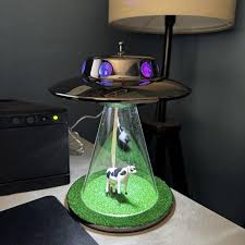 The Original Alien Abduction Lamp - UFO Cow Flying Saucer ...