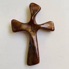 Cross Christian Heart Natural Altar 2.75 x 4 inch Religious ...