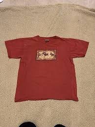 Vintage Eco Mountain Red Alaska Graphic Crew Neck T-Shirt Adult Size L | eBay