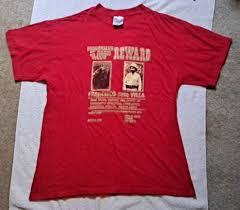 Vintage Pancho Villa Wanted T-Shirt Size Large Red Mexico Funny Novelty Y2K | eBay
