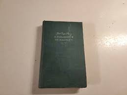 A PHILOSOPHY OF SOLITUDE John Cowper Powys, HB. First ...