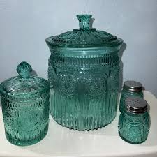 Blue Glass Kitchen Canisters & Jars for sale | eBay