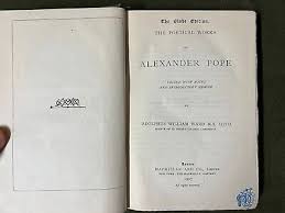 The Works of Pope - The Globe Edition- The Poetical Works of Alexander Pope 1907 | eBay