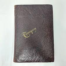 Poetical Works of Alfred Lord Tennyson, Leather w/ Gilt, Antique, Crowell Pub. | eBay