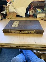 Antique 1887 Book COMPLETE POETICAL WORKS JOHN GREENLEAF ...