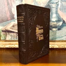 1879 Thomas Moore Poetical Works: Antique Leather Book With ...