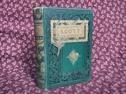 Antique Victorian Book, the Poetical Works of Sir Walter Scott ...