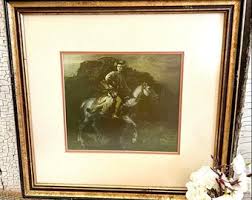 Horseman Picture Antique - Etsy