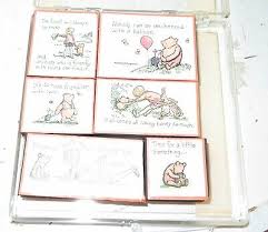 DISNEY CLASSIC WINNIE THE "POOHISMS" RUBBER STAMP SET FUN RARE Lot of 6 NICE PCK | eBay