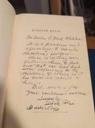 Signed RUDOLPH MATAS Isidore Cohn Biography Louisiana ...