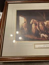 the Reckoning By George Charles Morland print horses and dog Framed About 15x12 | eBay