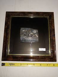 VINTAGE Israel Sterling Silver .925 ART FRAMED Plaque ...