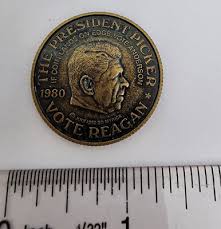 1980 President Picker Coin - Reagan Carter - Presidential Election | eBay