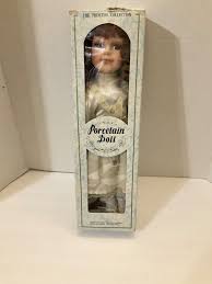 The Princess Collection Collectible Porcelain Doll 16" w/ Stand White Dress NIB! | eBay Australia