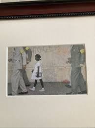 Norman Rockwell Print The Problem We Live With Cherry Frame ...