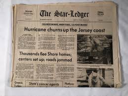 August 10 1976 the Star Ledger Newspaper Hurricane Belle ...