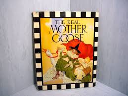 Rand McNally Checkerboard Vintage Big HC DJ EC THE REAL MOTHER GOOSE 1944 Wright | eBay