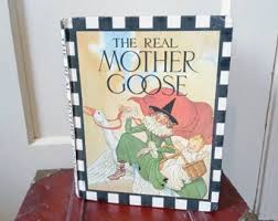 Vintage 1944 Hardback the Real Mother Goose Book of Nursery Rhymes by Rand Mcnally & Co Book Club Edition 3011 - Etsy