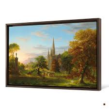 Thomas Cole,the Return,the Knight Returns to the Palace,canvas Print,canvas Art,canvas Wall Art,large Wall Art,framed Wall Art,p2101 - Etsy Israel