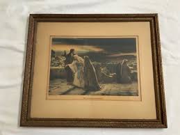 Antique Religious Print The Return From Calvary 1906 Herbert ...