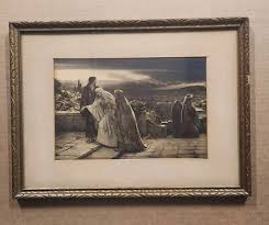Antique “The Return From Calvary” Art Lithograph Herbert ...