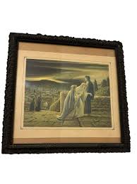 Antique Religious Herbert Schmalz Lithograph the Return From ...