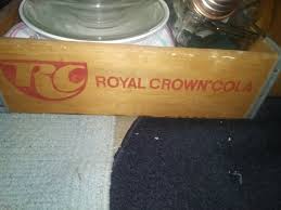 Wooden Box Soda Pop RC Royal Crown Carrier Vintage Akron ...