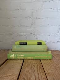 Light Bright Green Book Decor, Decorative Staging Books ...