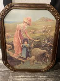 Vintage Victorian Woman Framed Print Moody Decor | eBay