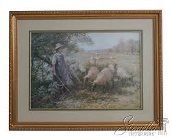 F61216EC: RAY BLACKLOCK Framed & Matted Shepherd's ...