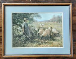 Matted, Framed and SIGNED by Ray Blacklock - "the Shepherd's ...